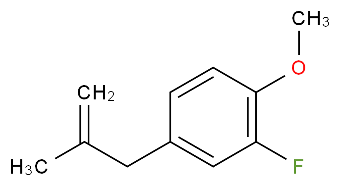 2-Fluoro-4-(2-methylallyl)anisole_分子结构_CAS_)