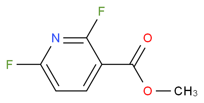 methyl 2,6-difluoropyridine-3-carboxylate_分子结构_CAS_117671-02-0