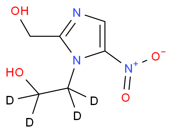 2-[2-(hydroxymethyl)-5-nitro-1H-imidazol-1-yl](<sup>2</sup>H<sub>4</sub>)ethan-1-ol_分子结构_CAS_1215071-08-1