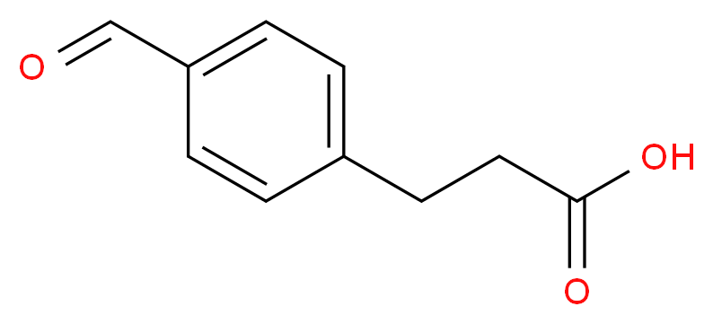 3-(4-formylphenyl)propanoic acid_分子结构_CAS_34961-64-3