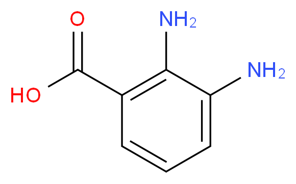 2,3-Diaminobenzoic acid_分子结构_CAS_603-81-6)