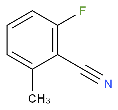 2-fluoro-6-methylbenzonitrile_分子结构_CAS_198633-76-0)
