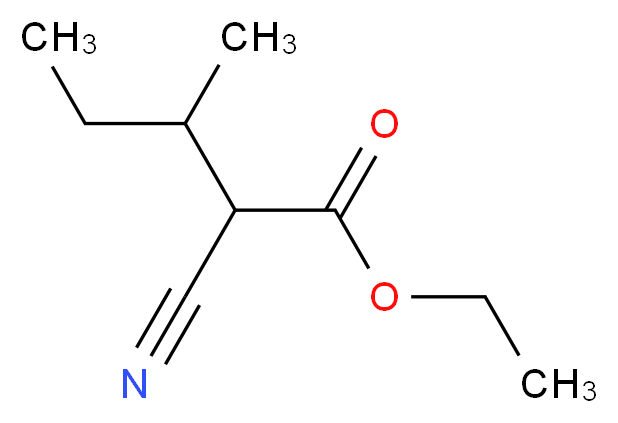 ETHYL &alpha;-sec-BUTYLCYANOACETATE_分子结构_CAS_7309-45-7)