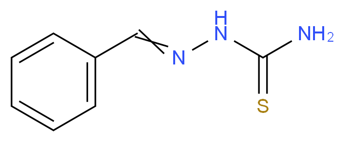 [(phenylmethylidene)amino]thiourea_分子结构_CAS_1627-73-2