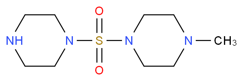 1-methyl-4-(piperazin-1-ylsulfonyl)piperazine_分子结构_CAS_)