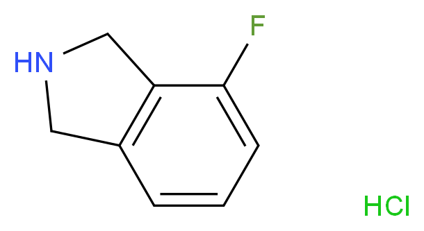 4-fluoro-2,3-dihydro-1H-isoindole hydrochloride_分子结构_CAS_924305-06-6