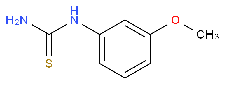 (3-methoxyphenyl)thiourea_分子结构_CAS_37014-08-7