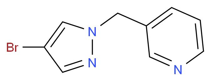 3-(4-Bromopyrazol-1-ylmethyl)pyridine_分子结构_CAS_850349-24-5)