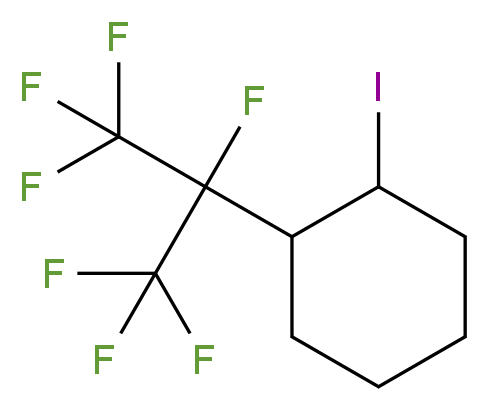 1-(heptafluoropropan-2-yl)-2-iodocyclohexane_分子结构_CAS_4316-00-1