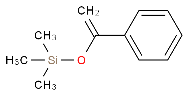 1-苯基-1-三甲基甲硅氧基乙烯_分子结构_CAS_13735-81-4)