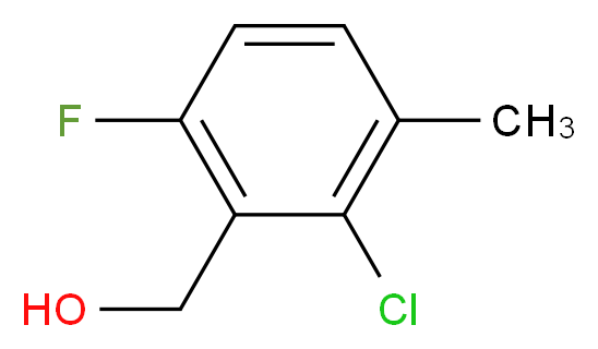 2-Chloro-6-fluoro-3-methylbenzyl alcohol_分子结构_CAS_261762-83-8)