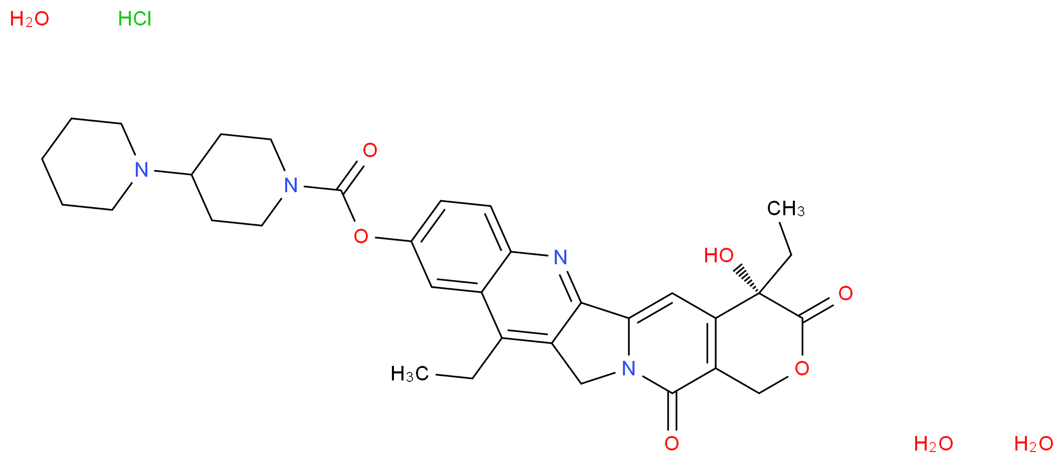 Irinotecan Hcl Trihydrate_分子结构_CAS_136572-09-3)