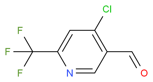 4-chloro-6-(trifluoromethyl)nicotinaldehyde_分子结构_CAS_1060807-48-8)