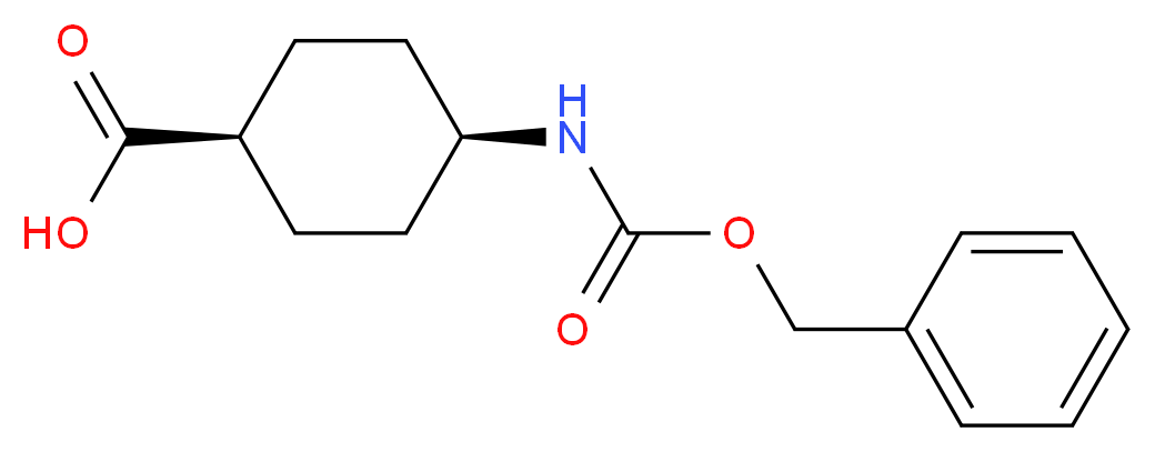 (1s,4s)-4-{[(benzyloxy)carbonyl]amino}cyclohexane-1-carboxylic acid_分子结构_CAS_67299-52-9