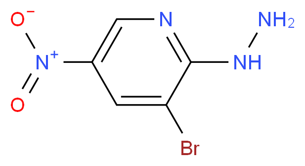 3-Bromo-2-hydrazino-5-nitropyridine 98%_分子结构_CAS_15862-38-1)