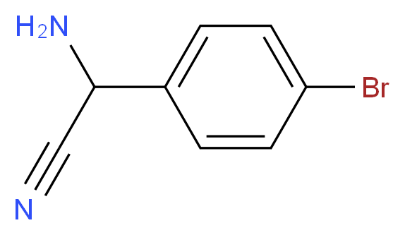 amino(4-bromophenyl)acetonitrile_分子结构_CAS_167024-66-0)