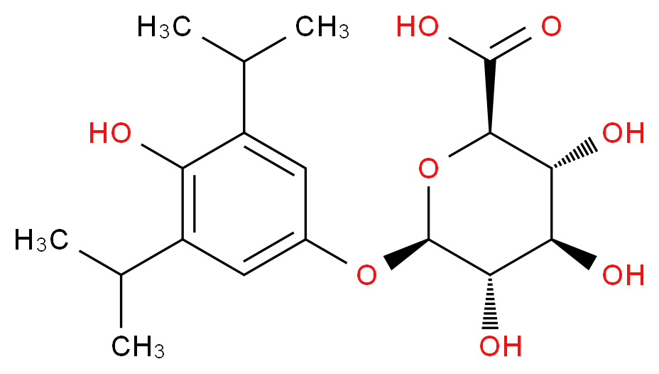 4-Hydroxy Propofol 4-O-β-D-Glucuronide_分子结构_CAS_115005-78-2)