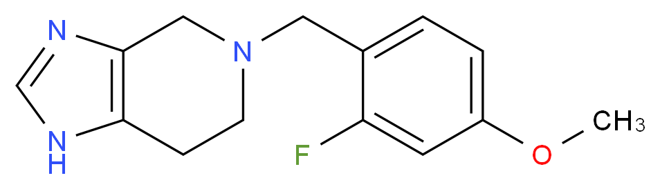 5-(2-fluoro-4-methoxybenzyl)-4,5,6,7-tetrahydro-1H-imidazo[4,5-c]pyridine_分子结构_CAS_)