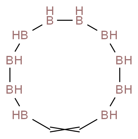 1,2,3,4,5,6,7,8,9,10-decaboracyclododec-11-ene_分子结构_CAS_16872-09-6