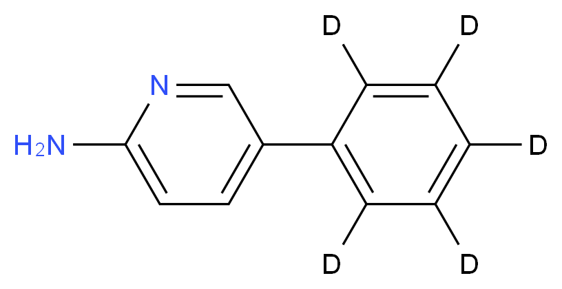 5-(<sup>2</sup>H<sub>5</sub>)phenylpyridin-2-amine_分子结构_CAS_150320-81-3