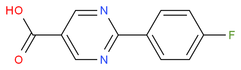 2-(4-fluorophenyl)pyrimidine-5-carboxylic acid_分子结构_CAS_933988-26-2