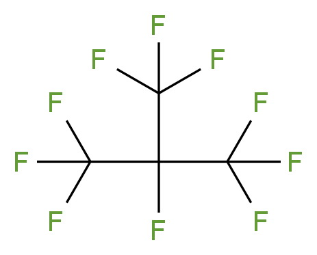 1,1,1,2,3,3,3-heptafluoro-2-(trifluoromethyl)propane_分子结构_CAS_354-92-7