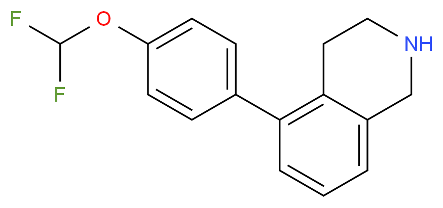 5-[4-(difluoromethoxy)phenyl]-1,2,3,4-tetrahydroisoquinoline_分子结构_CAS_)