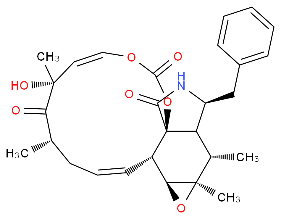 Cytochalasin E from Aspergillus clavatus_分子结构_CAS_36011-19-5)