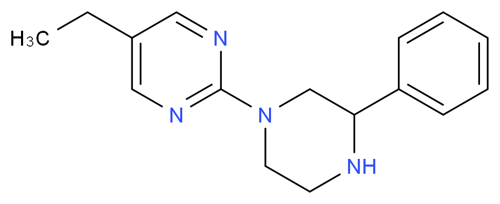 5-ethyl-2-(3-phenylpiperazin-1-yl)pyrimidine_分子结构_CAS_)