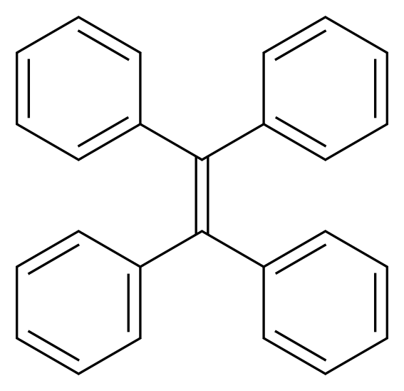 (triphenylethenyl)benzene_分子结构_CAS_632-51-9