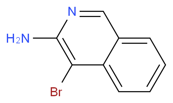 4-bromoisoquinolin-3-amine_分子结构_CAS_10321-49-0