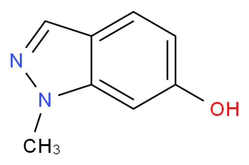 6-Hydroxy-1-methyl-1H-indazole_分子结构_CAS_118933-92-9)