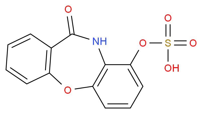 9-(Sulfooxy)dibenz[b,f][1,4]oxazepin-11(10H)-one_分子结构_CAS_88373-18-6)