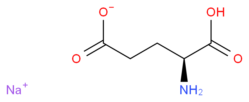 sodium (4S)-4-amino-4-carboxybutanoate_分子结构_CAS_142-47-2