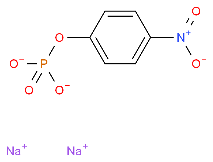 4-Nitrophenyl phosphate disodium salt_分子结构_CAS_4264-83-9)