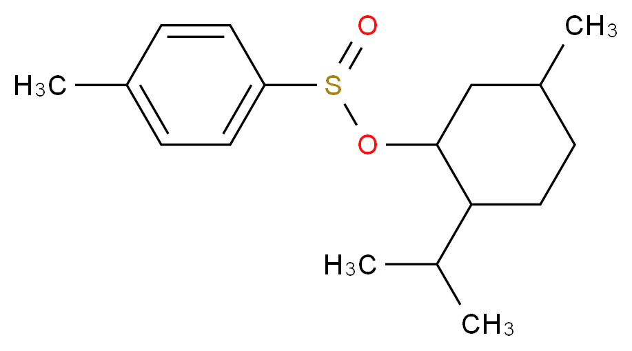 (1R,2S,5R)-(-)-MENTHYL (S)-p-TOLUENESULFINATE_分子结构_CAS_1517-82-4)