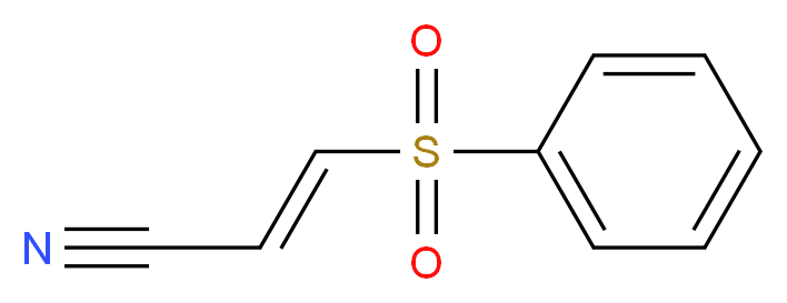 (2E)-3-(benzenesulfonyl)prop-2-enenitrile_分子结构_CAS_64326-47-2