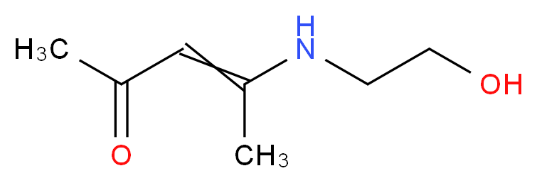 4-[(2-hydroxyethyl)amino]pent-3-en-2-one_分子结构_CAS_312933-35-0
