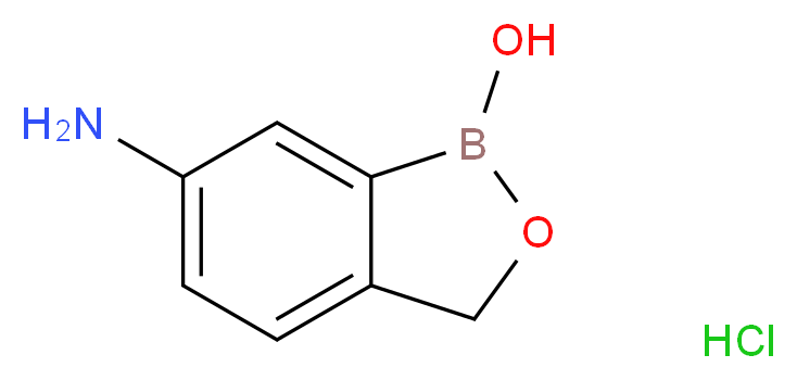 6-amino-1,3-dihydro-2,1-benzoxaborol-1-ol hydrochloride_分子结构_CAS_117098-93-8