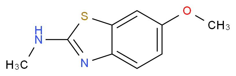 2-BENZOTHIAZOLAMINE, 6-METHOXY-N-METHYL-_分子结构_CAS_51661-22-4)