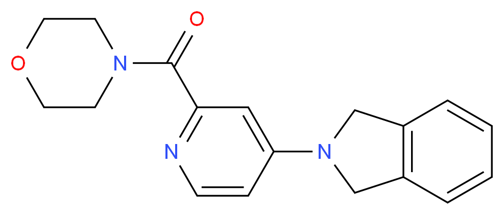 2-[2-(4-morpholinylcarbonyl)-4-pyridinyl]isoindoline_分子结构_CAS_)