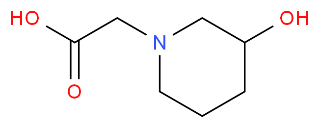 (3-hydroxy-1-piperidinyl)acetic acid_分子结构_CAS_1217862-95-7)