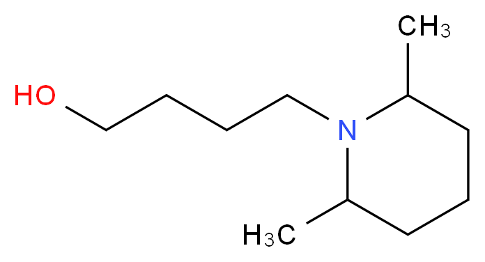 4-(2,6-Dimethylpiperidin-1-yl)butan-1-ol_分子结构_CAS_)