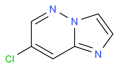 7-chloroimidazo[1,2-b]pyridazine_分子结构_CAS_1383481-11-5