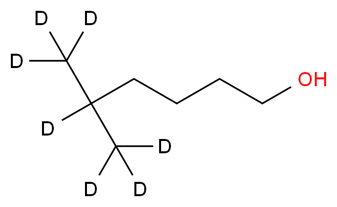 5-(<sup>2</sup>H<sub>3</sub>)methyl(5,6,6,6-<sup>2</sup>H<sub>4</sub>)hexan-1-ol_分子结构_CAS_947140-89-8