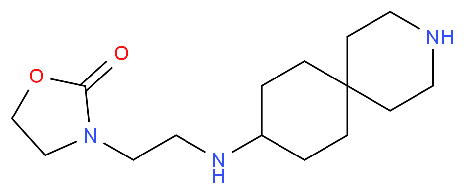 3-[2-(3-azaspiro[5.5]undec-9-ylamino)ethyl]-1,3-oxazolidin-2-one_分子结构_CAS_)