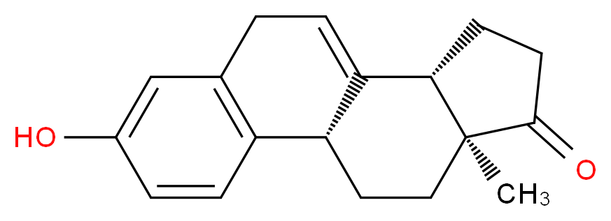 (1S,11S,15S)-5-hydroxy-15-methyltetracyclo[8.7.0.0^{2,7}.0^{11,15}]heptadeca-2(7),3,5,9-tetraen-14-one_分子结构_CAS_474-86-2