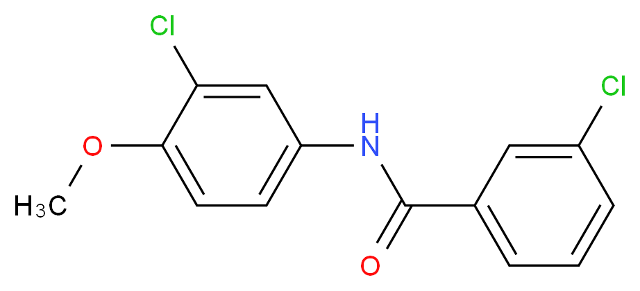 3-chloro-N-(3-chloro-4-methoxyphenyl)benzamide_分子结构_CAS_420814-92-2
