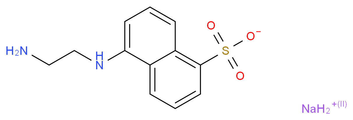 5-(2-氨乙基氨)-1-萘磺酸钠盐_分子结构_CAS_100900-07-0)