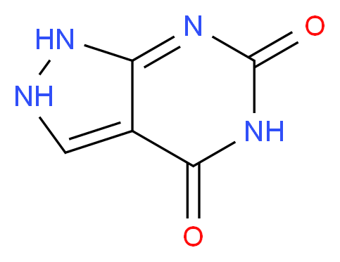 1H,2H,4H,5H,6H-pyrazolo[3,4-d]pyrimidine-4,6-dione_分子结构_CAS_2465-59-0